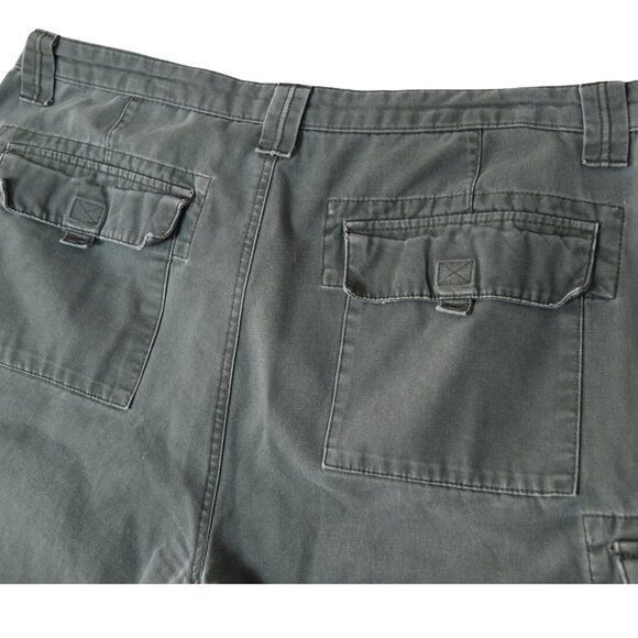 Boy Scouts of America Green Uniform Canvas Cargo Shorts Size 38 Outdoor Workwear - Picture 2 of 8